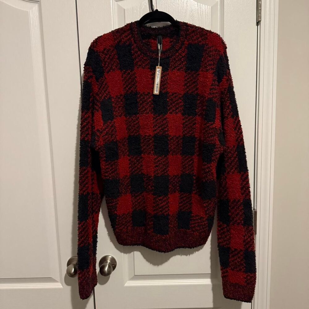 NWT Skims Cozy Pullover - Brick Buffalo Check